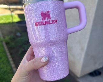 Pink Glitter Tumbler, Fully Glittered, Custom Gifts, Add your Name!