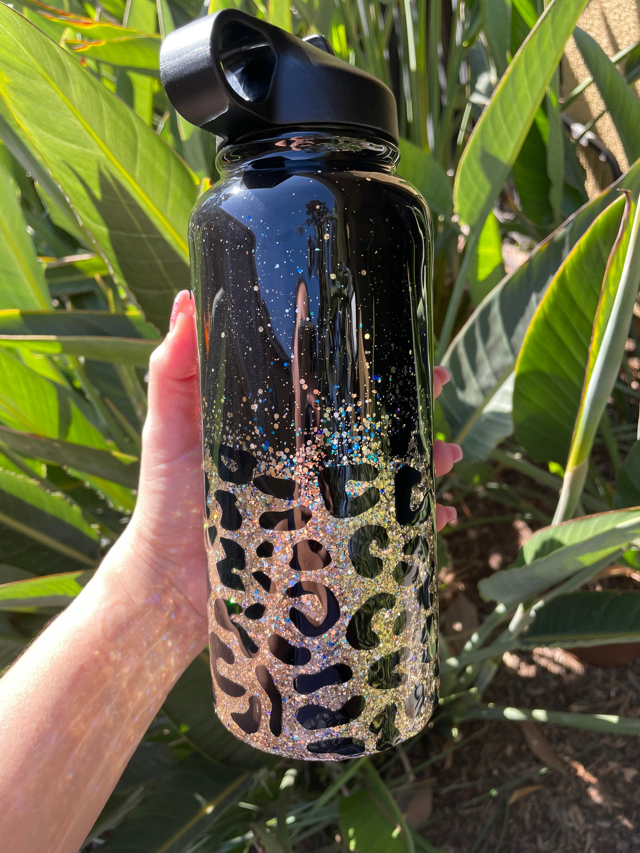 32oz Hydro Leopard Print Water Water Bottle Many Sizes Etsy UK