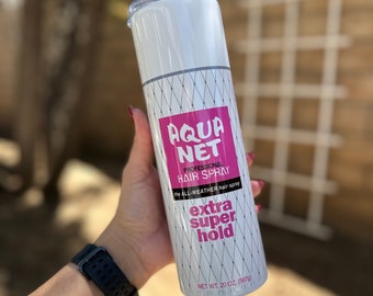 Haarlakbeker, jaren 80 sfeer, reisbeker, houdt drankjes urenlang warm of koud!