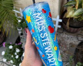 Vaso de bola de nieve de 24 oz, maestro, regalos para maestros, ¡agradecimiento al maestro!