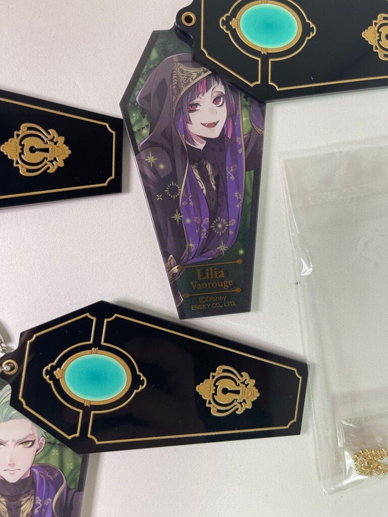 Disney Twisted Wonderland Diasomnia Sliding Coffin Keychain Etsy