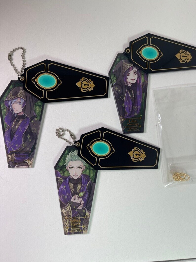 Disney Twisted Wonderland Diasomnia Sliding Coffin Keychain Etsy