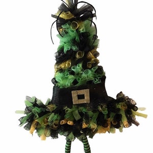 Handmade Halloween Witch Hat Wreath