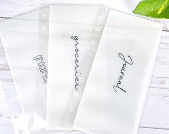 Vellum Cash Envelope l Minimalistic A6 Cash Envelope | Cash stuffing |Cash Envelope System |  Savings Challenge | A6  Budget Binder Envelope
