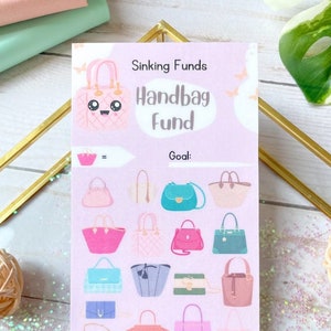 Handtasche | Self Care Spar-Challenge | Sinkfunde | Geld Tracker | Laminiert | Für Geldumschlag | Passend für A6 Sammelmappe | Wiederverwendbar