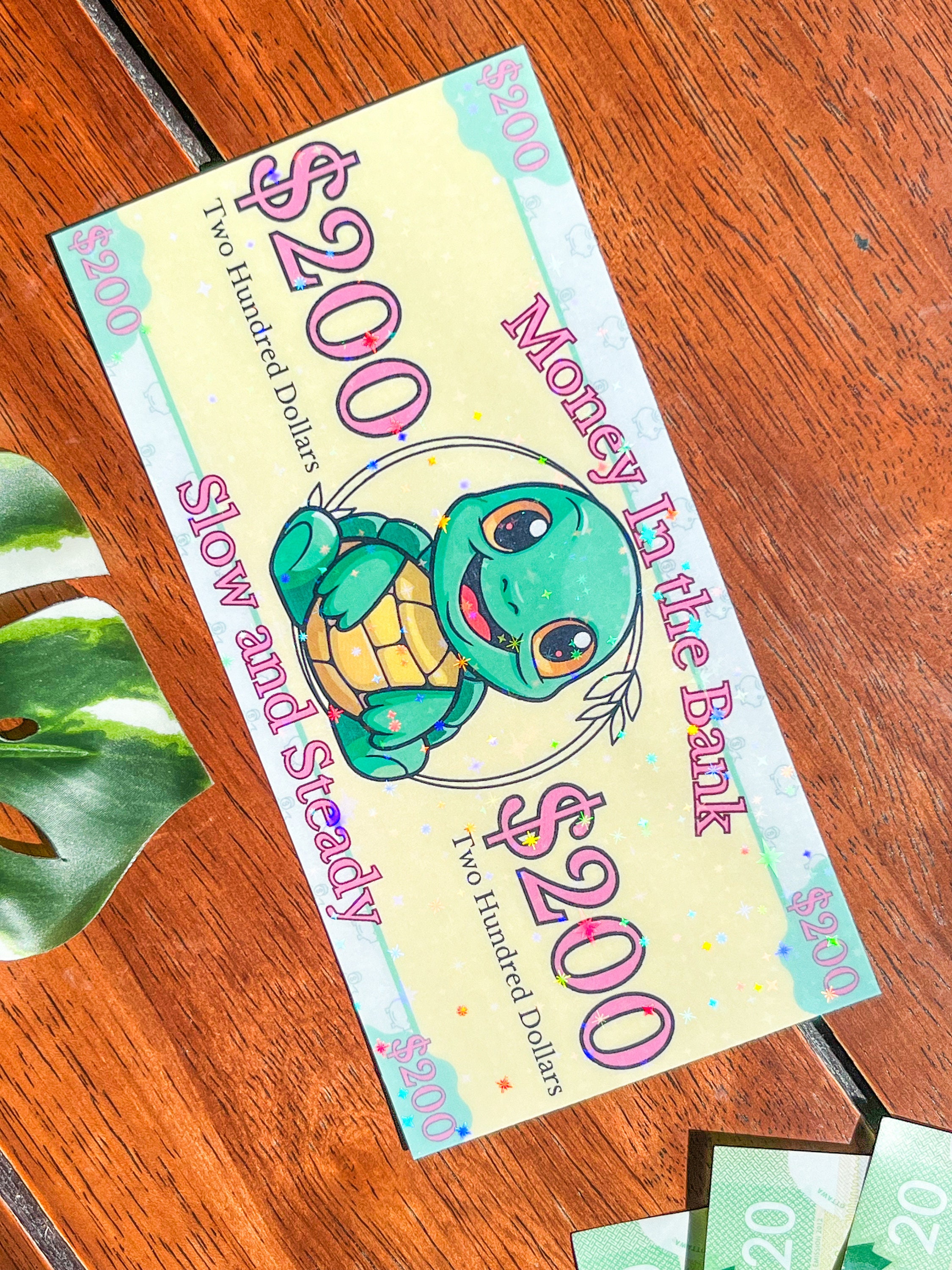 TURTLE Prop Money Placeholder - Cute Animals 2nd Edition| 1-1000 Fully ...