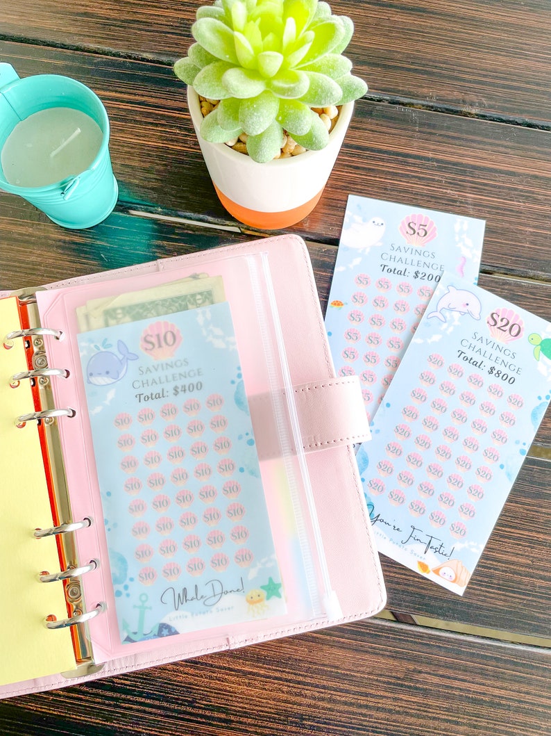 1000 DOLLAR Emergency Savings | Challenge Money Tracker | Laminated ...