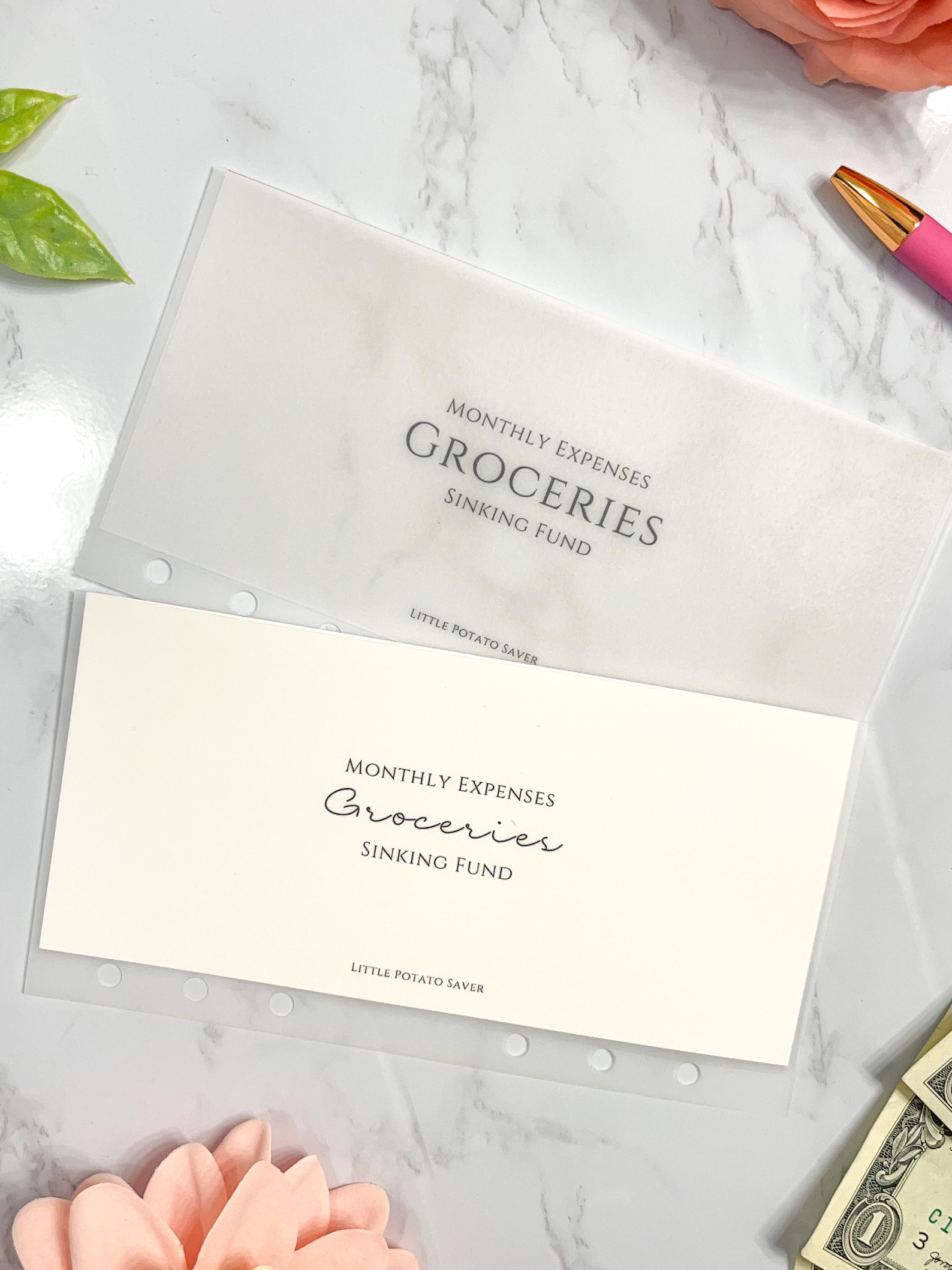 MONTHLY Sinking Fund Cash Envelopes | Minimalistic Collection | A6 ...