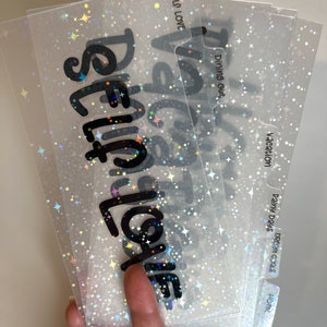 A6 スターライトバインダーまたはウォレットオーガナイザー | タブ仕切り（封筒ではありません） | 穴あり/穴なし | キャッシュ仕切り | キャッシュ封筒ウォレットオーガナイザー