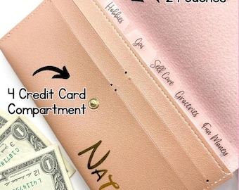 Pochette mince pour enveloppes avec intercalaires ou intercalaires pour enveloppes à onglets | Organiseur d'enveloppes pour espèces
