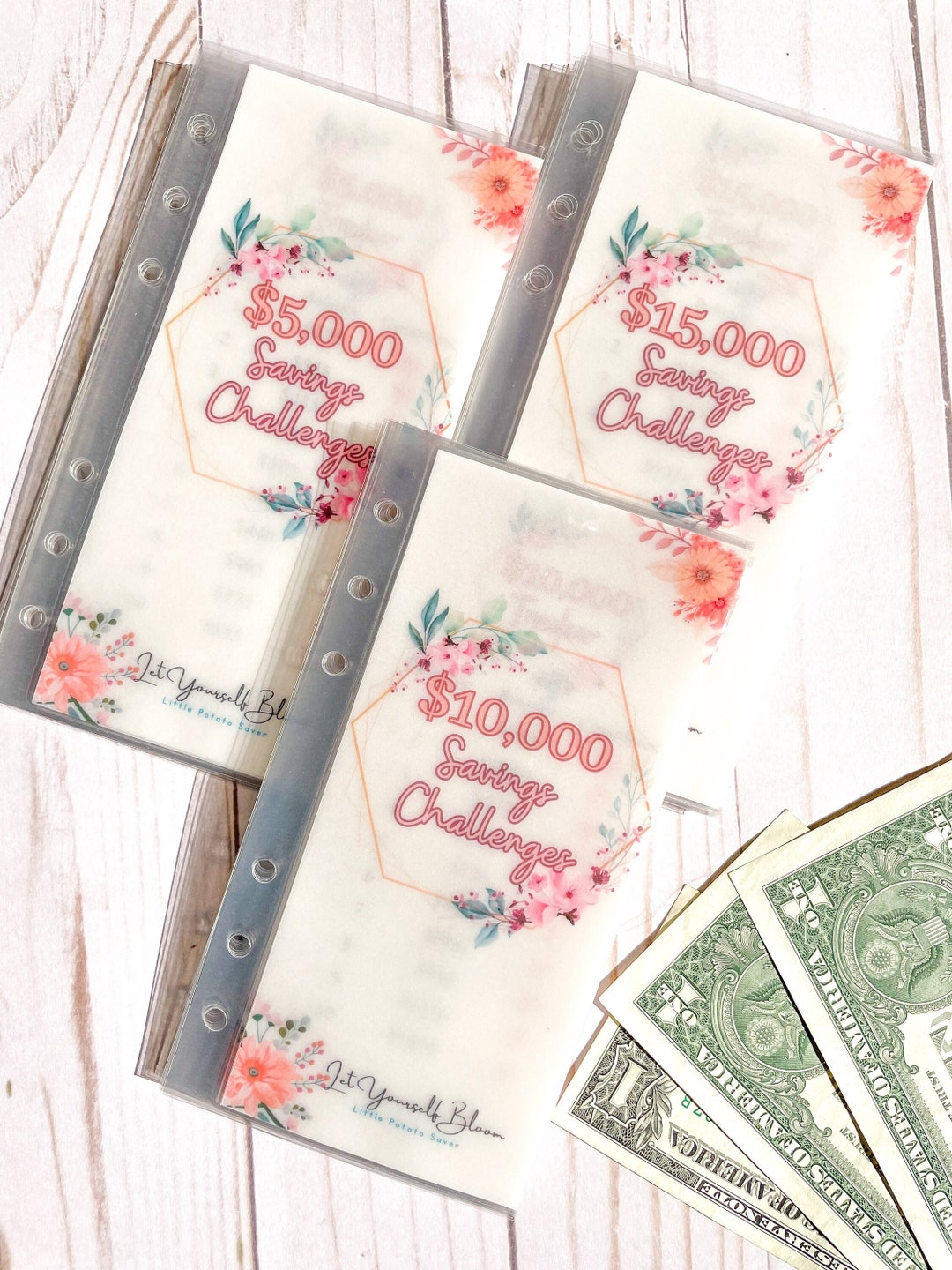 5k 10k 15k Envelope Savings Challenge Floral Vellum Cash Envelopes A6 5k-10k-15k-envelope-savings-challenge-floral-vellum-cash-envelopes-a6