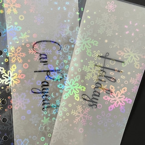 Snowflake Vellum Cash Envelope l Minimalistic | A6 Cash Wallet Envelope System |  Savings Challenge | A6  Budget Binder Envelope