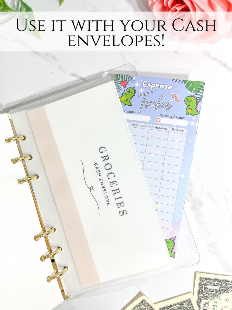 Dinosaur Expense Tracker Note Pad | 50 Sheets A6 Size | Budget Sheet ...