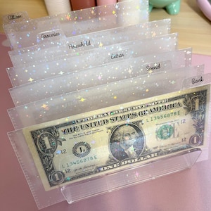 Starlight Tab Cash Envelopes | For Budget Binder or wallet Organizing | Organize Cash Envelopes for Budgeting and Saving