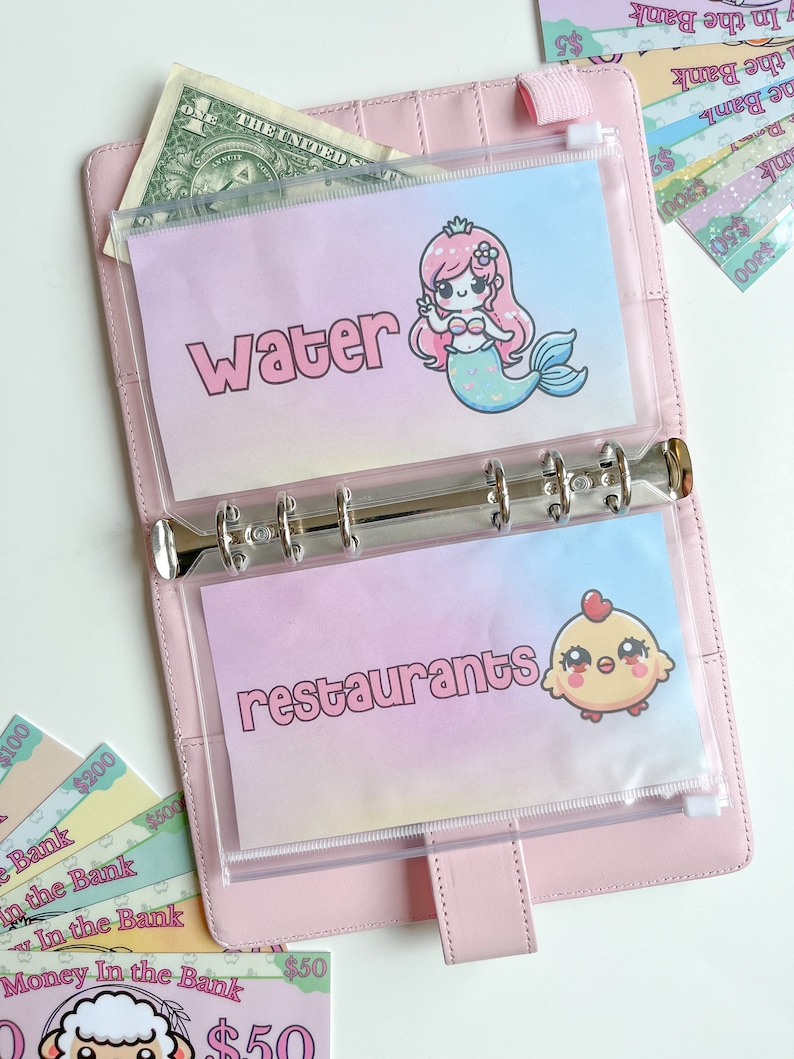 60 Cute Animals Dashboards | A6 Cash Envelope Category Inserts ...