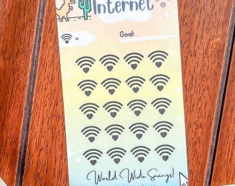 Internet-besparingsuitdaging Month Ahead DEEL 2 | Geldtracker | Gelamineerd | Voor geldenvelop Insteek | Geschikt voor A6-map | Herbruikbaar