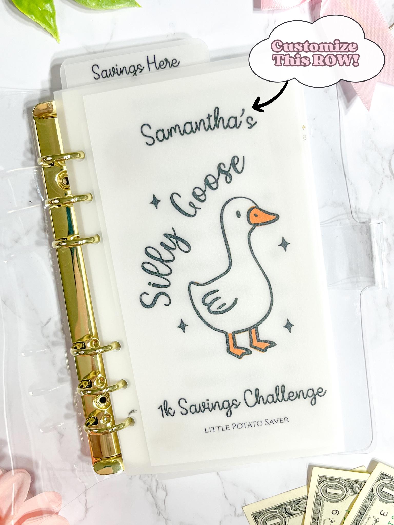 Goose Envelope Silly Goose Savings Challenge L Matte Vellum Envelopes L Frosted ...