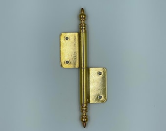 9 "Antik Messing - Ausklappbares französisches antikes Türscharnier
