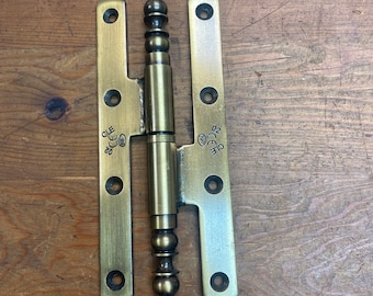 7 1/2” French Made Right Hand Brass Finish Hinge