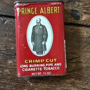 old prince albert tobacco tin value Vintage Pocket Tins, Rusty Advertising Each Sold Separately. 1913-1938 Version Prince Albert Tins - Etsy