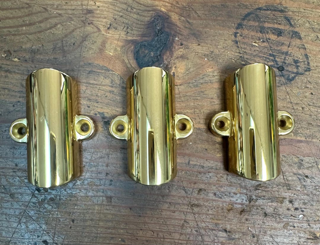 Cremon Solid Solid Brass Set of 3 Cremona Bolt French Brackets - Etsy
