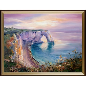 Le scogliere di Etretat sulla costa francese della Manica.
