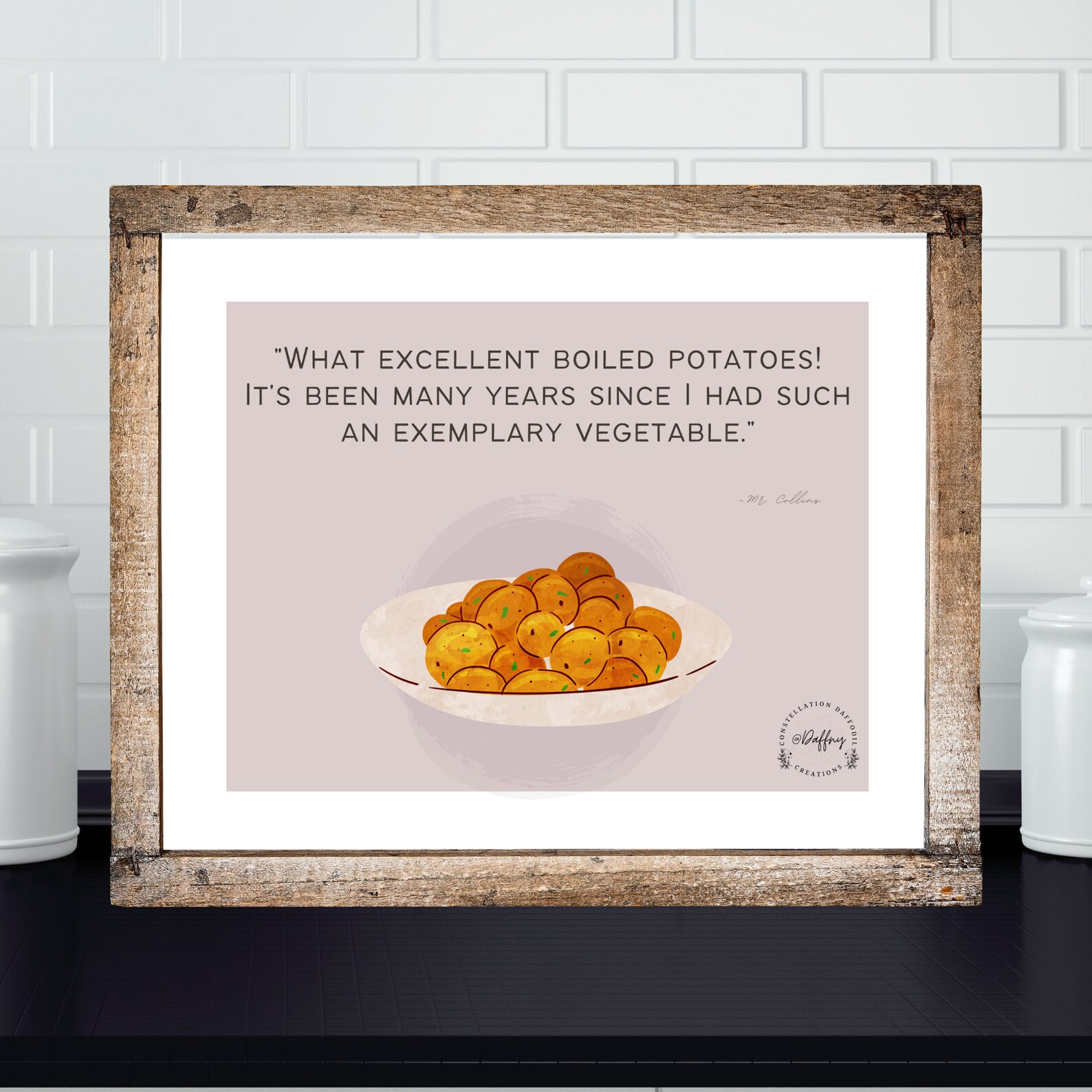 Mr Collins &His Boiled Potatoes Descarga instantánea Etsy España