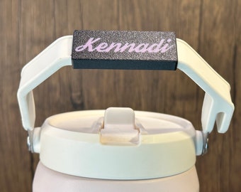 Name Plate for Stanley Tumbler Handle -  IceFlow 40 oz & 64 oz Ice Flow Jugs Flip Straw Tumbler Handle Name Tag