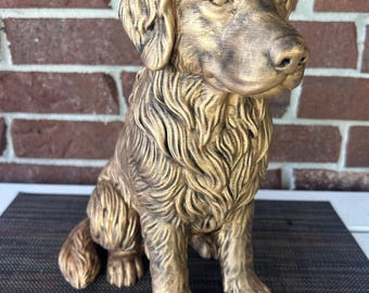 Golden Retriever 11.75" Statue- Hand-Painted, 3D Printed, Pet Memorial, Large Size