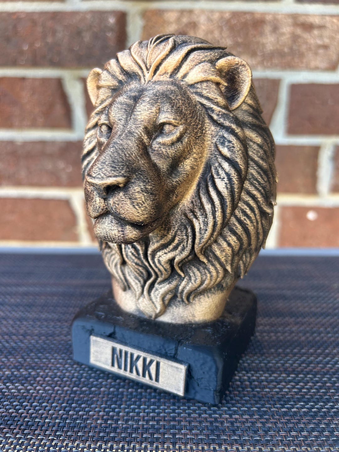 Lion Bust - Hand-painted, Customizable, 3D Printed - Etsy