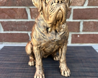 English Mastiff Statue- Hand-Painted, 3D Printed, Pet Memorial
