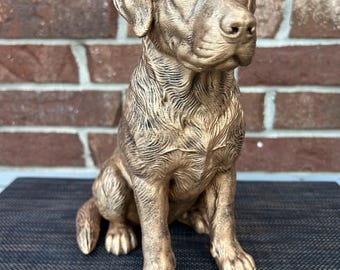 Labrador Retriever Statue Hand-Painted, 3D Printed, Pet Memorial