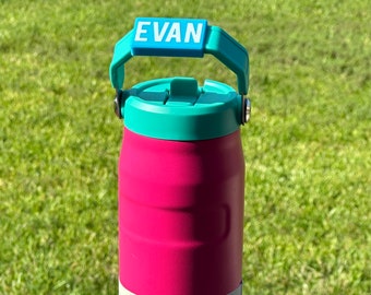 Personalized Stanley Aerolight Handle Name Plate - IceFlow Tumbler Lid
