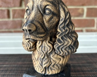 Cocker Spaniel  - Hand-Painted, Customizable, 3D Printed, Pet Memorial