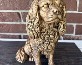Cavalier King Charles Spaniel- Hand-Painted, 3D Printed, Pet Memorial