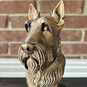 Scottish Terrier - Hand-Painted, Customizable, 3D Printed, Pet Memorial