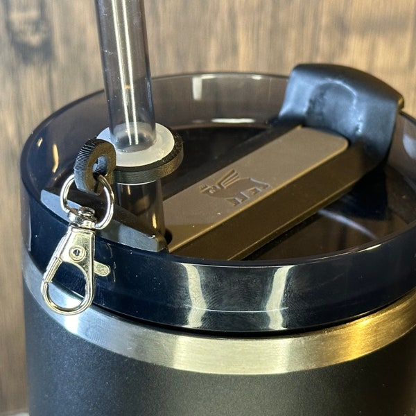 Tumbler Straw Charm Clasp, Keychain Adapter for Straws