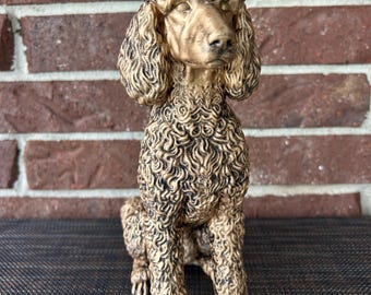 Poodle 9.5" Statue - Hand-Painted, 3D Printed, Pet Memorial