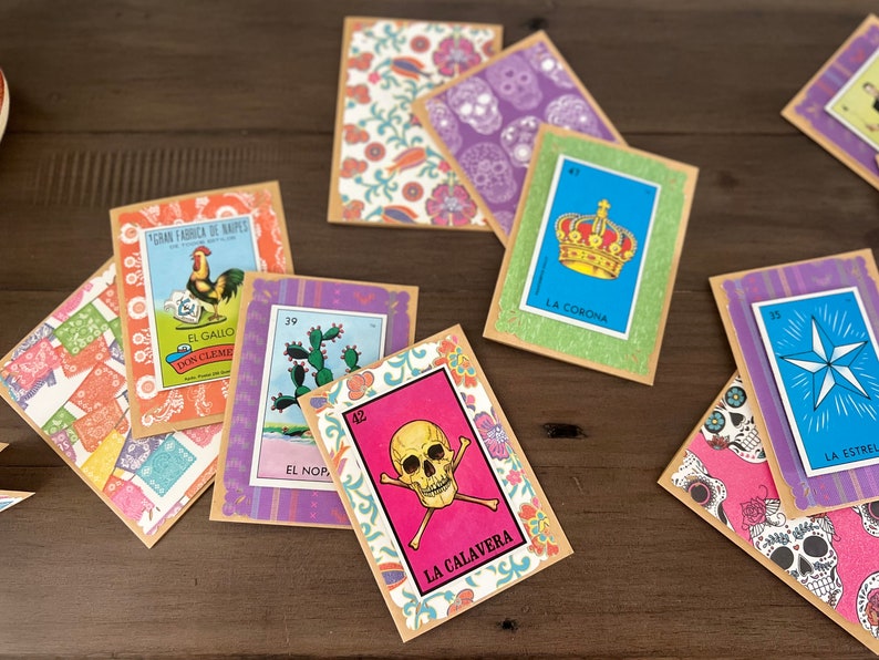 El Nopal Lotería Blank Note Card Set - Etsy