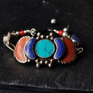 Tibetan Nepalese Bracelet handcrafted Jewelry Gift for Him