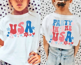 Party in the USA Shirt, 4th of July Shirt, Kids 4th of July Shirt, Mama and Me Matching Family 4th July Outfit, Toddler Fourth of July Shirt