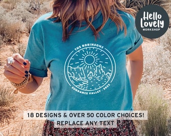 Chemise Nature Personnalisée, Chemise Aventure, Chemises de Randonnée Groupe, Tee Wanderlust, Chemise Road Trip, Cadeau de Voyage Personnalisé, T-shirt de Camping Unisexe