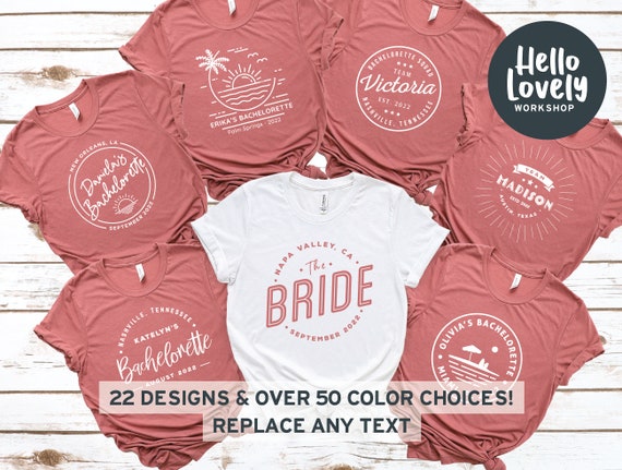 Bride Squad Shirts, Bride Tribe Shirts, Bridal Party Tees, Custom Bachelorette Party Shirts, Bach Party Ideas, Bride Babe Shirts, I Do Crew