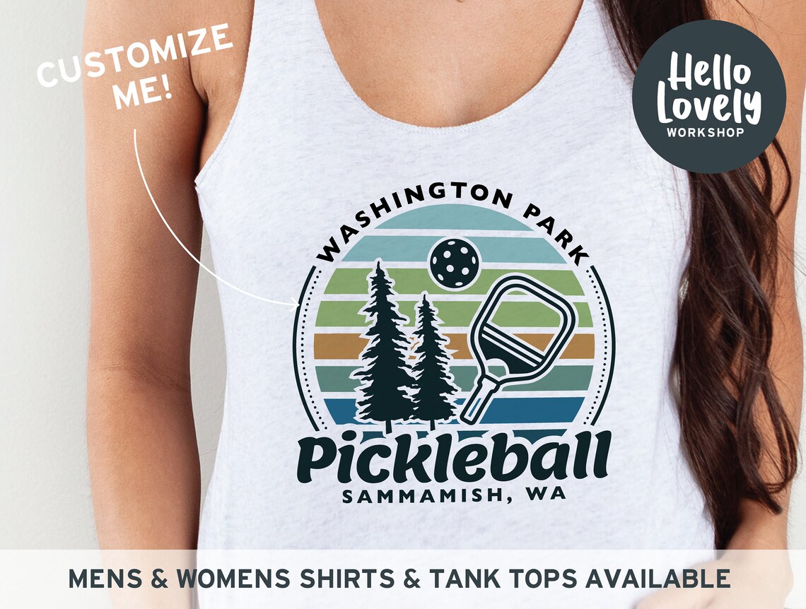Custom Pickleball Tank Tops Personalized Pickleball Team Etsy