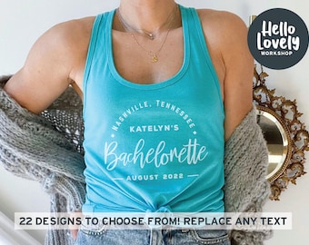 Koszulki bez rękawów dla druhen, Koszulki bez rękawów Nashville Bachelorette, Pasujące koszulki bez rękawów dla panieńskich, Koszulki bez rękawów dla druhen, I Do Crew, Prezenty dla druhen,