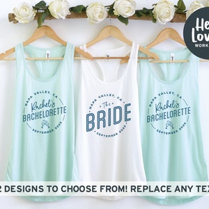 Bridesmaid Tank Tops, Custom Bachelorette Tank Tops, Custom Bridesmaid Tank Tops, Bach Party Tanks, Bridal Party Tanks, Bachelorette Gift