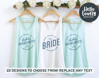 Bridesmaid Tank Tops, Custom Bachelorette Tank Tops, Custom Bridesmaid Tank Tops, Bach Party Tanks, Bridal Party Tanks, Bachelorette Gift