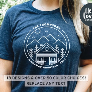 Personalized Family Vacation Shirts, Outdoor Activities, Matching Vacation Family Shirts, Custom Family Trip Shirts, Family Camping tshirts