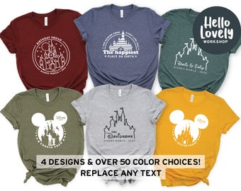 Disney Group Shirts, Matching Disney Shirts for Friends, Custom Disney Shirts, Personalized Disney Shirt, Disney Birthday, Disneyworld Shirt