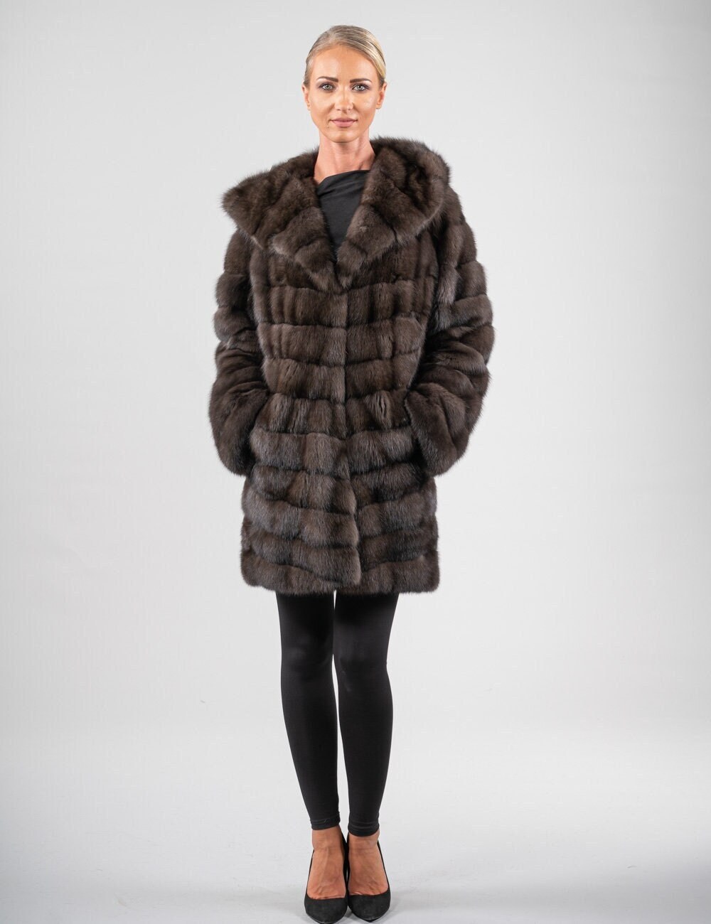 Sable fur coat cost Clearance
